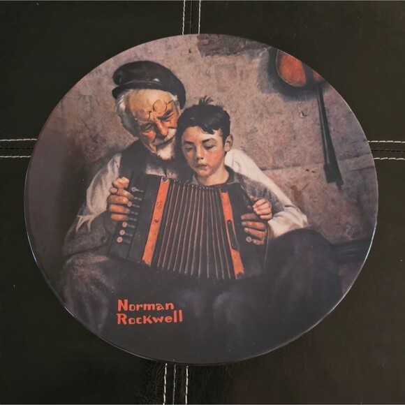 Knowles Collector Plate Norman Rockwell The Music Maker - Picture 1 of 7